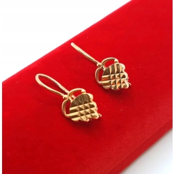 Złote kolczyki wiszące Pr.583 W:2,84gr Dł:2,2cm InterSKLEP