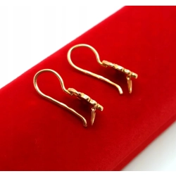 Złote kolczyki wiszące Pr.583 W:2,84gr Dł:2,2cm InterSKLEP
