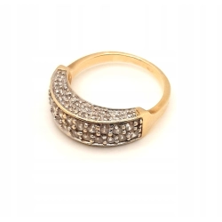 Złoty pierścionek z Cyrkoniami PR.585 W:4,41gr R.14 InterSKLEP