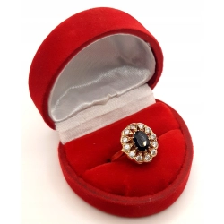 Złoty pierścionek z Cyrkoniami PR.585 W:2,86gr R.14 InterSKLEP