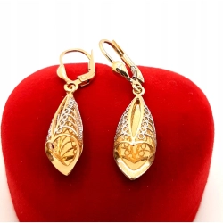 Złote kolczyki wiszące BRIJU PR.585 W:2,80gr InterSKLEP