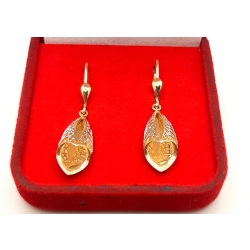 Złote kolczyki wiszące BRIJU PR.585 W:2,80gr InterSKLEP