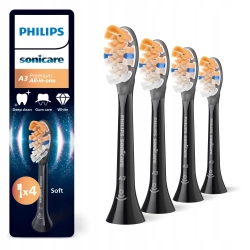 Końcówki do szczoteczki PHILIPS Sonicare A3 All In One 4 sztuki czarne