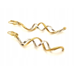 Złote kolczyki wiszące Spirale PR.333 W:2,80gr InterSKLEP