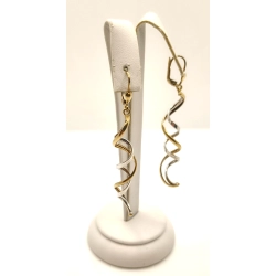 Złote kolczyki wiszące Spirale PR.333 W:2,80gr InterSKLEP