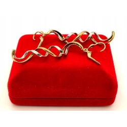 Złote kolczyki wiszące Spirale PR.333 W:2,80gr InterSKLEP