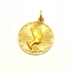 Złota zawieszka Nefretete PR.750 W:4,30gr InterSKLEP