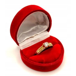 Złoty pierścionek z Cyrkoniami PR.585 W:3,07gr R.20 InterSKLEP