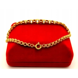 Złota bransoletka Rolo PR.750 W:11,33gr Dł.22cm InterSKLEP