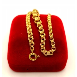 Złota bransoletka Rolo PR.750 W:11,33gr Dł.22cm InterSKLEP