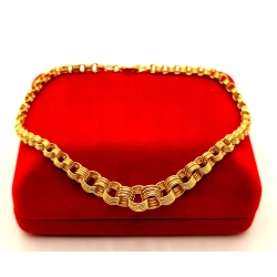 Złota bransoletka Rolo PR.750 W:11,33gr Dł.22cm InterSKLEP