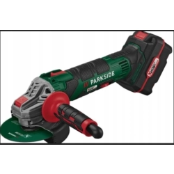 20V Akumulatorowa szlifierka kątowa PWSA 20-Li D4 Parkside z aku + ład.