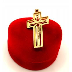 Złota zawieszka Krzyż z Chrystusem PR.585 W:3,64gr InterSKLEP