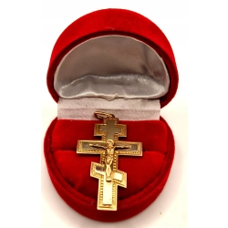 Złota zawieszka Krzyż z Chrystusem PR.585 W:3,65gr InterSKLEP