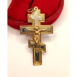 Złota zawieszka Krzyż z Chrystusem PR.585 W:3,65gr InterSKLEP