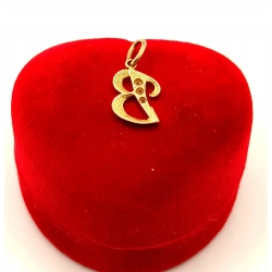 Złota zawieszka Litera B PR.585 W:0,74gr InterSKLEP