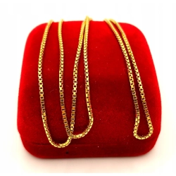 Złoty łańcuszek Kostka PR.750 W:6,17gr Dł.52,5cm InterSKLEP
