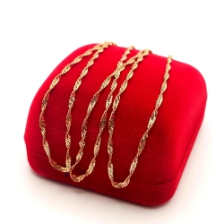 Złoty łańcuszek Singapur PR.585 W:2,95gr Dł.55,5cm InterSKLEP