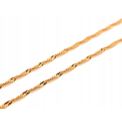 Złoty łańcuszek Singapur PR.585 W:2,95gr Dł.55,5cm InterSKLEP