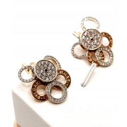 Złote kolczyki Kwiaty z ruchomymi płatkami PR.585 W:13,26gr InterSKLEP