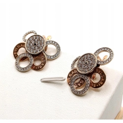 Złote kolczyki Kwiaty z ruchomymi płatkami PR.585 W:13,26gr InterSKLEP