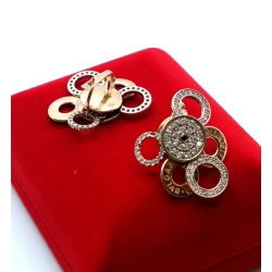 Złote kolczyki Kwiaty z ruchomymi płatkami PR.585 W:13,26gr InterSKLEP