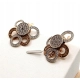 Złote kolczyki Kwiaty z ruchomymi płatkami PR.585 W:13,26gr InterSKLEP