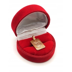 Złota zawieszka blaszka Medalik z Matką Boską PR.585 W:1,89gr InterSKLEP