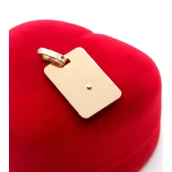 Złota zawieszka blaszka Medalik z Matką Boską PR.585 W:1,89gr InterSKLEP