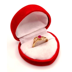 Złoty pierścionek z różowym kamieniem PR.583 W:2,44gr R.15 InterSKLEP