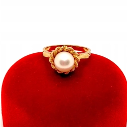 Złoty pierścionek z Perłą PR.583 W:3,36gr R.12 InterSKLEP