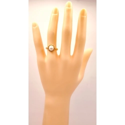 Złoty pierścionek z Perłą PR.583 W:3,36gr R.12 InterSKLEP