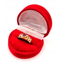 Złoty pierścionek z Ametystem PR.585 W:2,52gr R.16 InterSKLEP