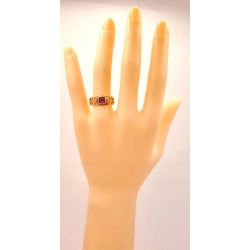 Złoty pierścionek z Ametystem PR.585 W:2,52gr R.16 InterSKLEP