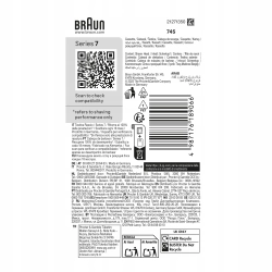 Braun oryginalna głowica zamienna golarki elektrycznej Series 7, 74S