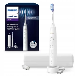 Philips Sonicare 7100 szczoteczka soniczna z aplikacją etui biała HX7420/01