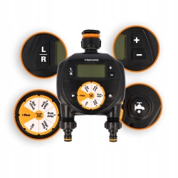 Fiskars sterownik nawadniania podwójny programator elektroniczny wody