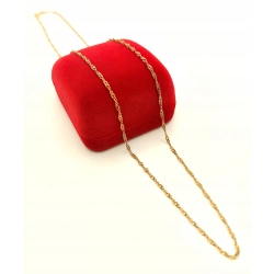 Złoty łańcuszek Singapur PR.585 W:2,65gr Dł.53,5cm InterSKLEP