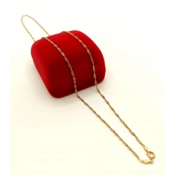 Złoty łańcuszek Singapur PR.585 W:2,65gr Dł.53,5cm InterSKLEP