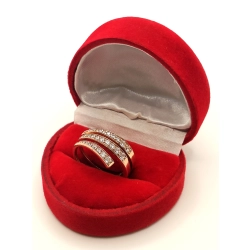 Złoty pierścionek z Cyrkoniami PR.375 W:3,95gr R.15 InterSKLEP