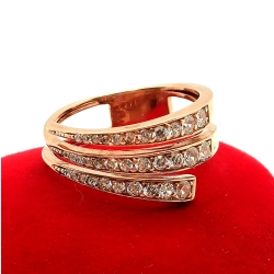 Złoty pierścionek z Cyrkoniami PR.375 W:3,95gr R.15 InterSKLEP