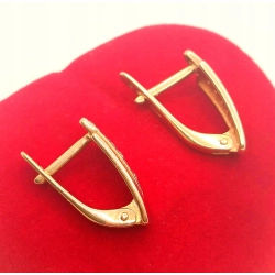 Złote kolczyki z Cyrkoniami PR.375 W:2,45gr InterSKLEP