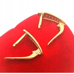 Złote kolczyki z Cyrkoniami PR.375 W:2,45gr InterSKLEP