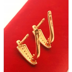 Złote kolczyki z Cyrkoniami PR.375 W:2,45gr InterSKLEP