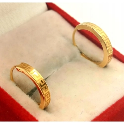 Złote kolczyki Koła grecki wzór PR.585 W:0,55gr InterSKLEP