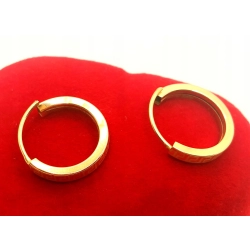 Złote kolczyki Koła grecki wzór PR.585 W:0,55gr InterSKLEP