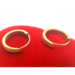 Złote kolczyki Koła grecki wzór PR.585 W:0,55gr InterSKLEP