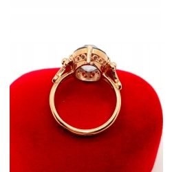 Złoty pierścionek z Akwamarynem Pr.583 W:5,61gr Roz.13 InterSKLEP