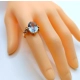 Złoty pierścionek z Akwamarynem Pr.583 W:5,61gr Roz.13 InterSKLEP