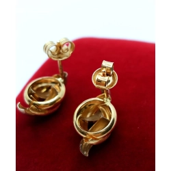 Złote kolczyki plecionki Sztyft Pr.585 W:1,70gr InterSKLEP